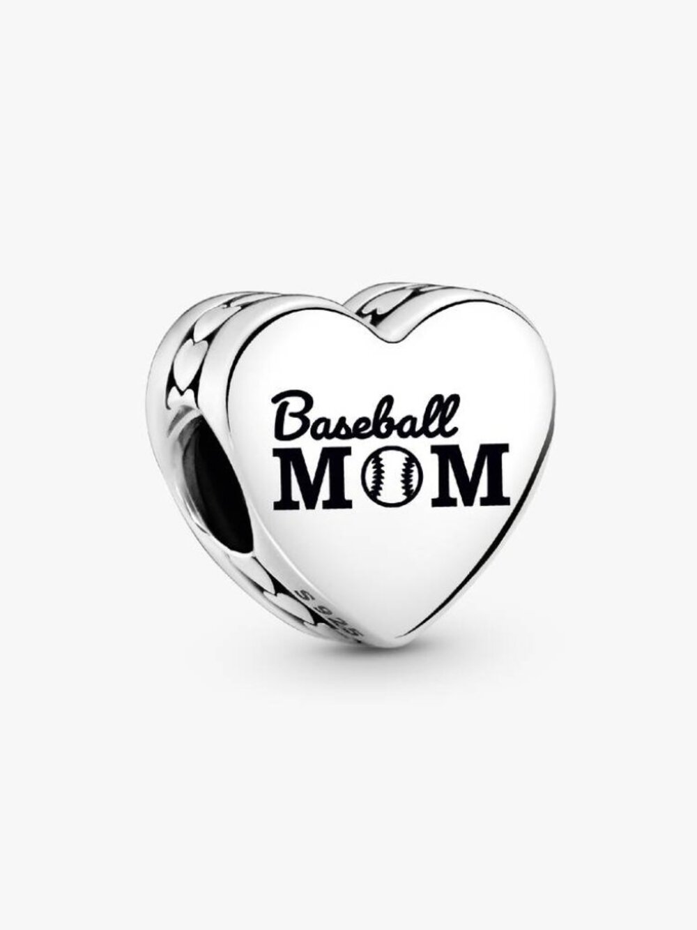 PandoraBaseball Mom Heart Charm